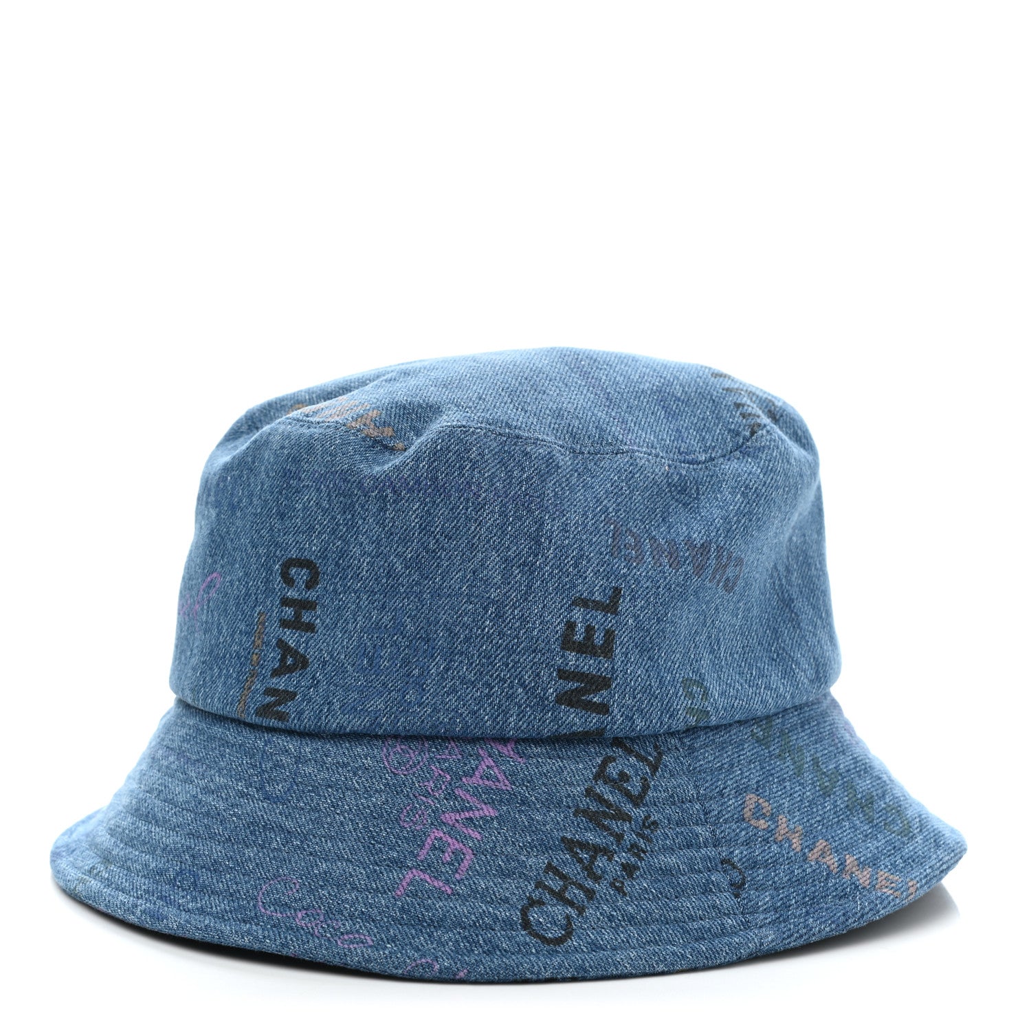 Chanel Denim Mood Cloche Bucket Hat S Blue 1 of 8