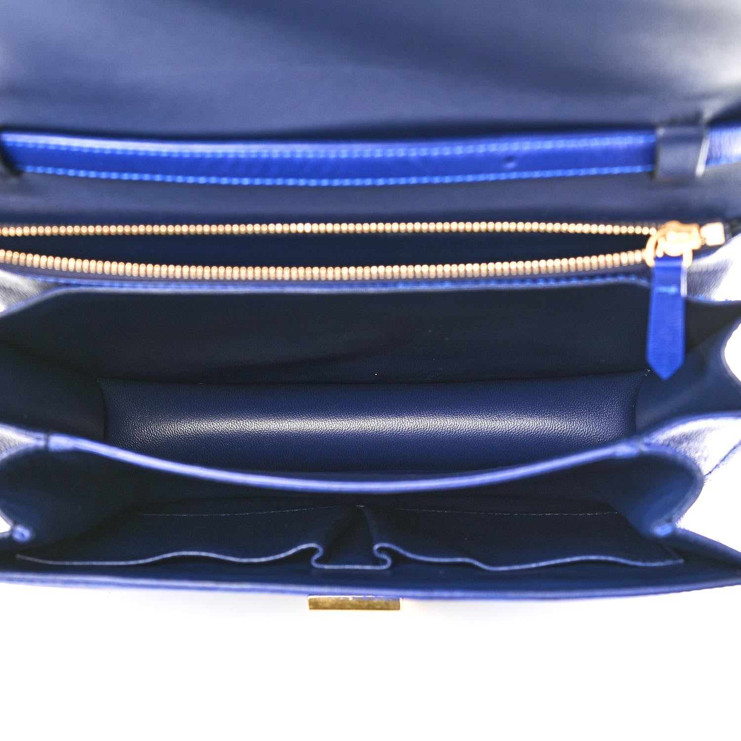 Celine Liege Calfskin Medium Classic Box Flap Bag Indigo 5 of 11