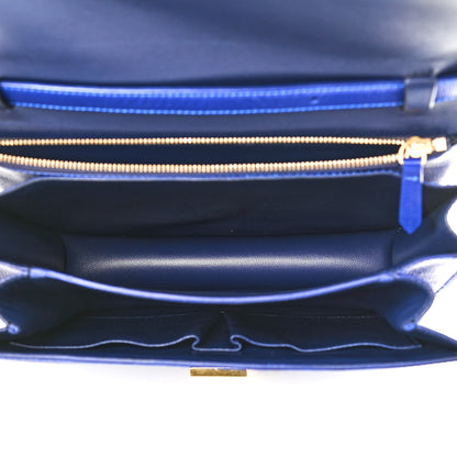 Celine Liege Calfskin Medium Classic Box Flap Bag Indigo 5 of 11