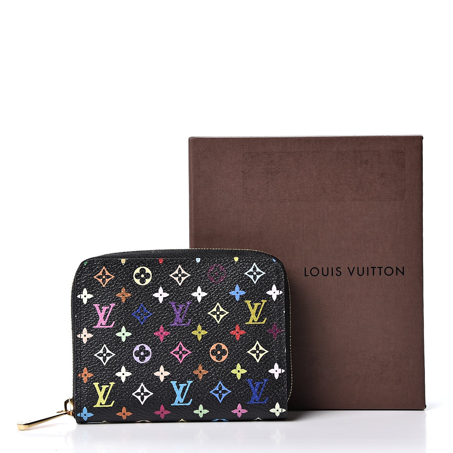 Louis Vuitton Monogram Multicolor Zippy Coin Purse Black Grenade 9 of 9