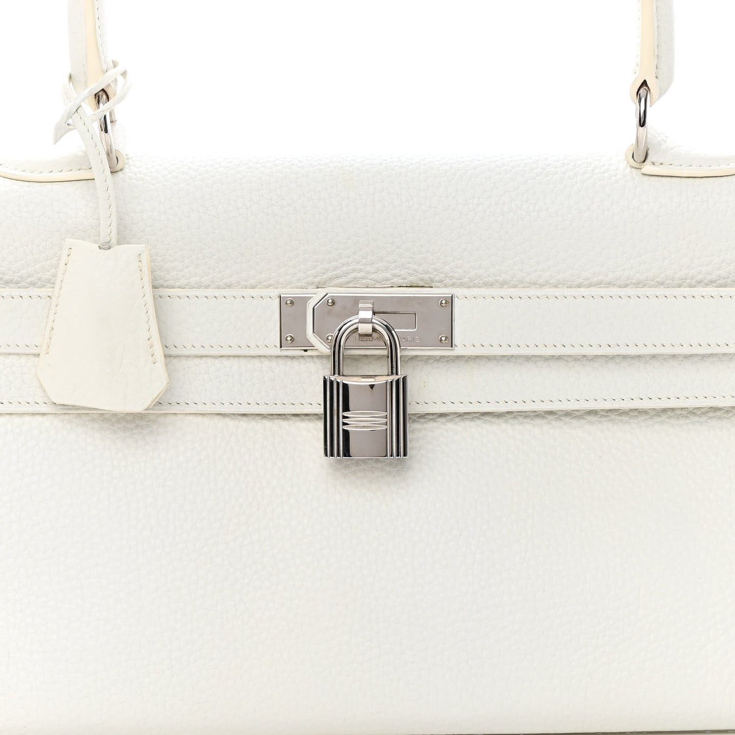 Taurillon Clemence Shoulder Kelly 40 White