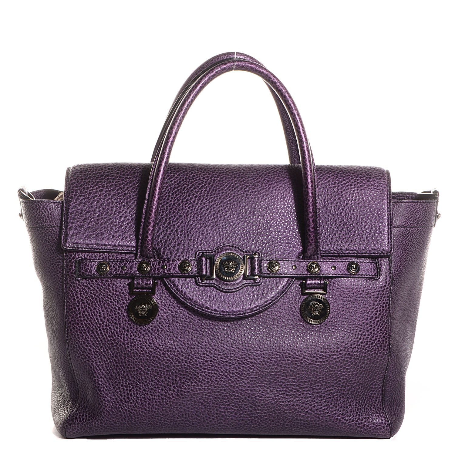 Versace Deerskin Large Signature Tote 1 of 7