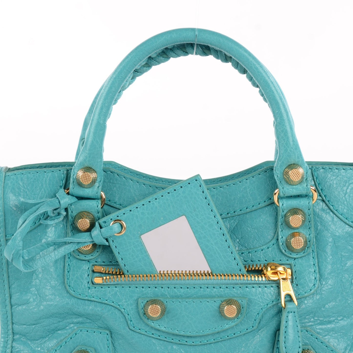 Agneau Giant 12 Gold Hardware Mini City Bleu Tropical