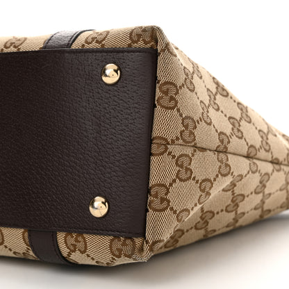 Gucci Monogram Medium Abbey Tote Brown 10 of 14