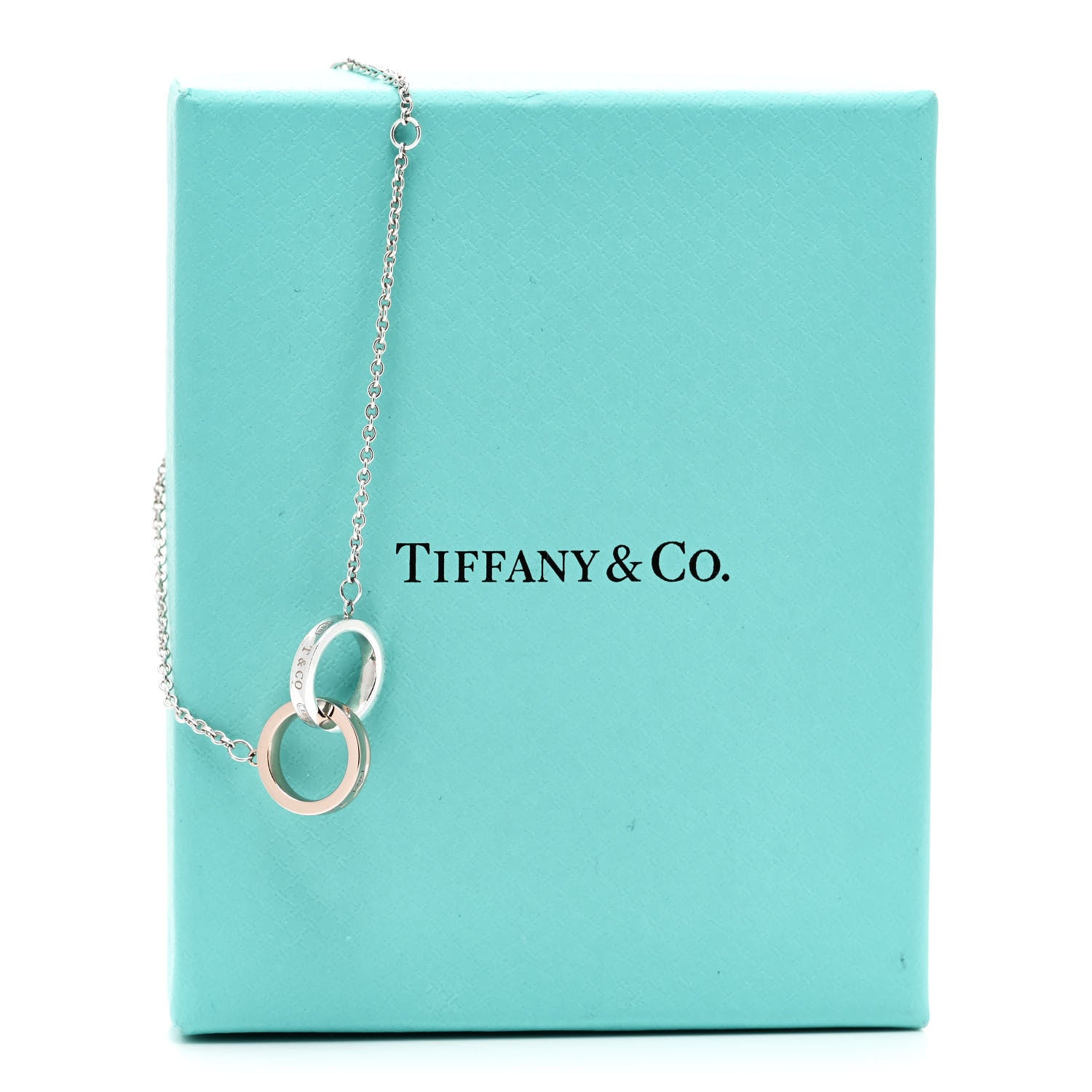 Tiffany Sterling Silver Rubedo 1837 Interlocking Bracelet 6 of 6