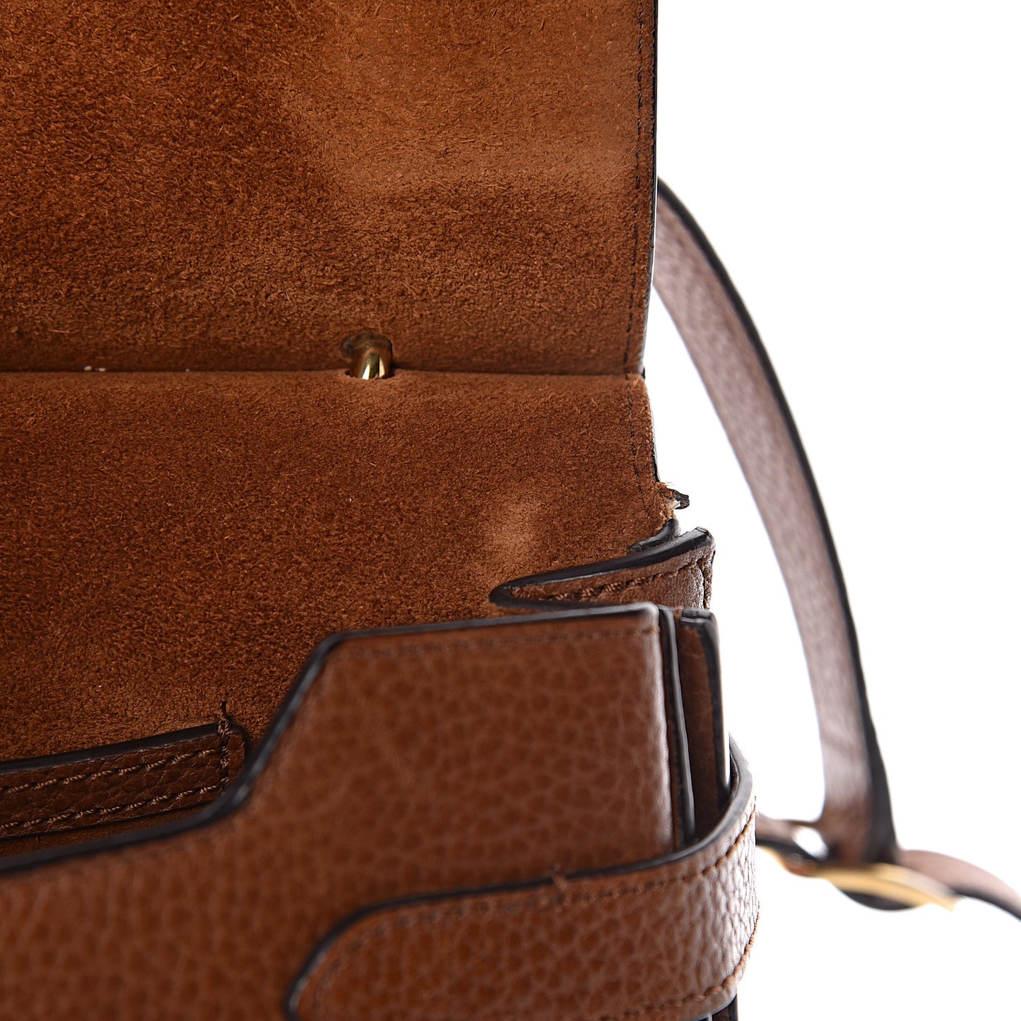 Small Classic Grain Calfskin Amberley Satchel Oak