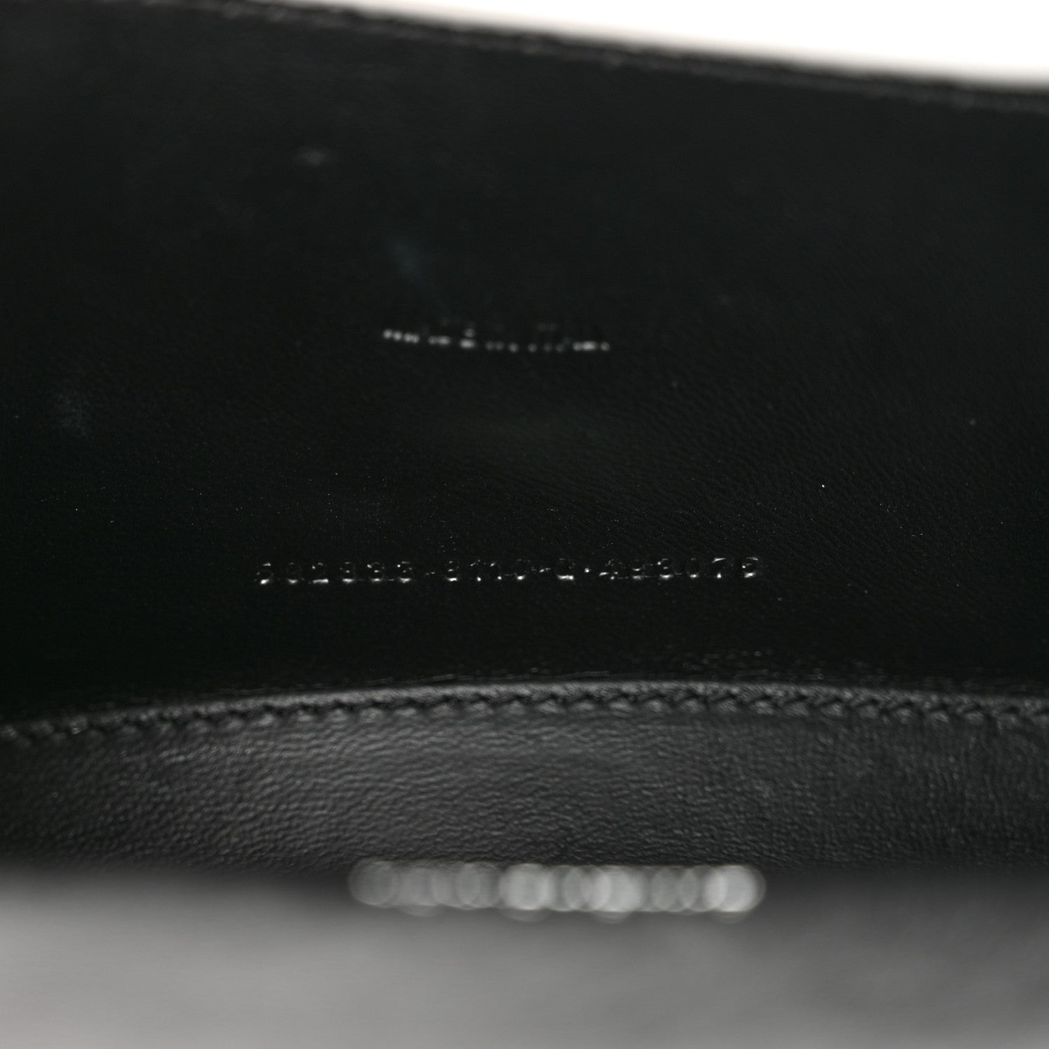 Balenciaga Metallic Calfskin Crocodile Embossed Crystal Hourglass Top Handle Bag XS Silver 7 of 12