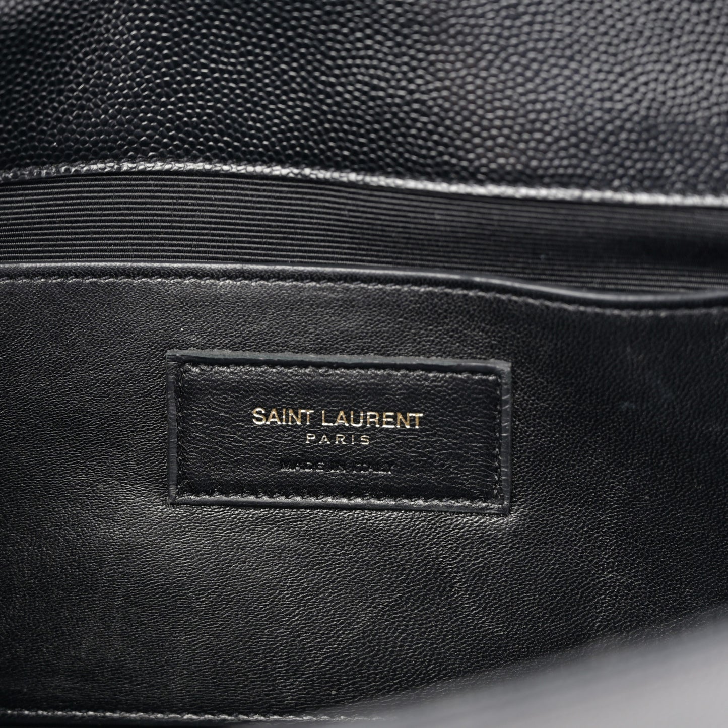 Grain De Poudre Monogram Cassandre Clutch Black