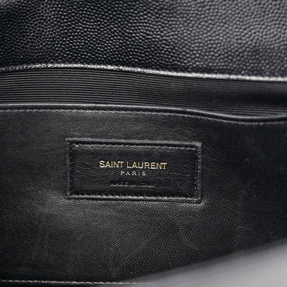 Saint Laurent Grain De Poudre Monogram Cassandre Clutch Black 6 of 7