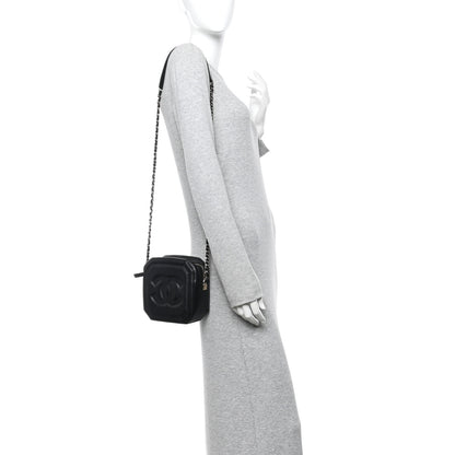 Chanel Calfskin CC Clock Camera Case Black 2 of 10
