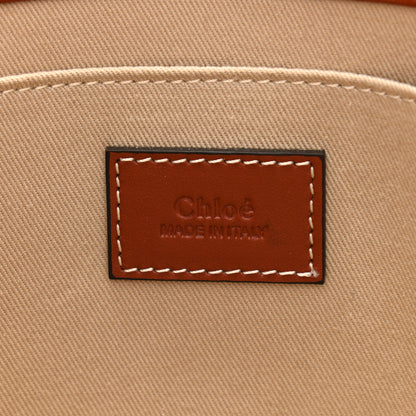 Chloe Calfskin Medium Woody Ribbon Tote Sepia Brown 6 of 11