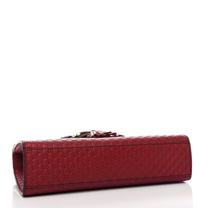 Gucci Microguccissima Medium Emily Chain Shoulder Bag Red 4 of 10