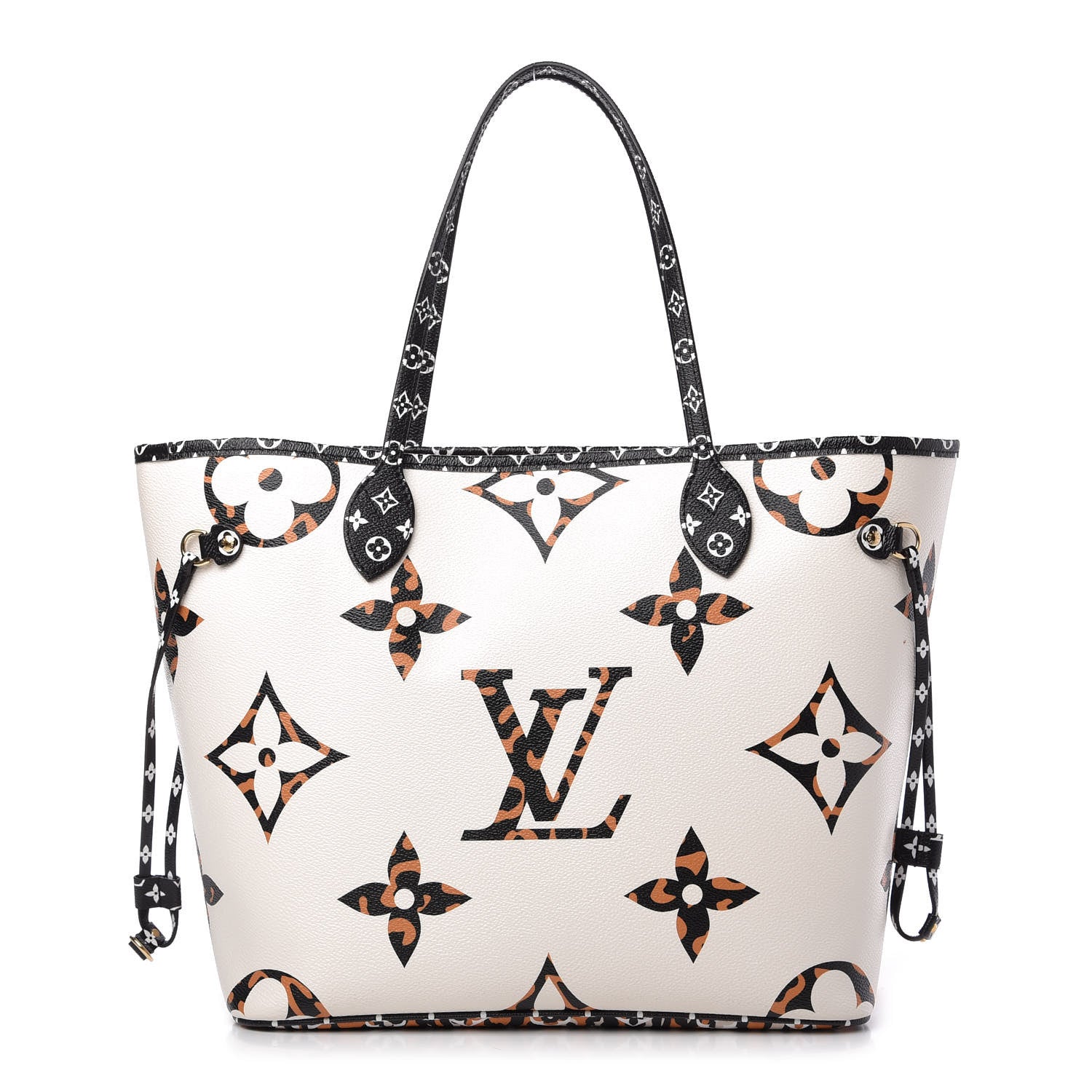 Louis Vuitton Monogram Giant Jungle Neverfull MM Ivory 1 of 10