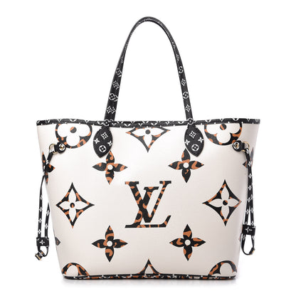 Louis Vuitton Monogram Giant Jungle Neverfull MM Ivory 1 of 10