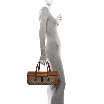 Gucci Monogram Bamboo Bullet Handbag Brown 2 of 10