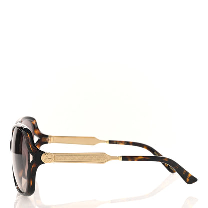 Gucci Acetate Oversized Butterfly Sunglasses GG 0076S Havana 3 of 8