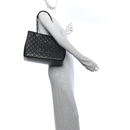 Chanel Caviar Quilted Grand Shopping Tote GST Black 2 of 11