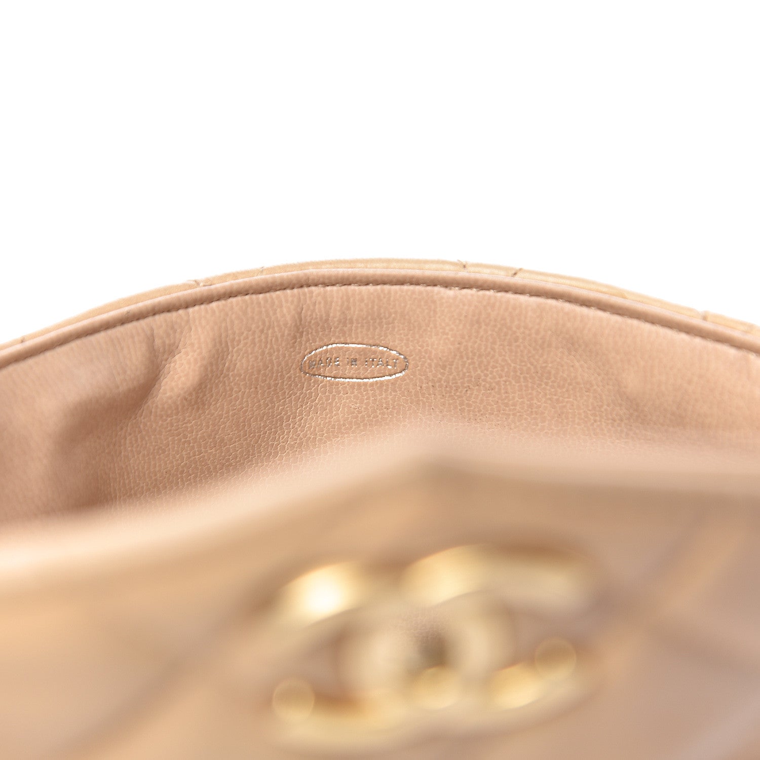 Chanel Lambskin Quilted Flap Waist Belt Bag 70 28 Beige 8 of 14
