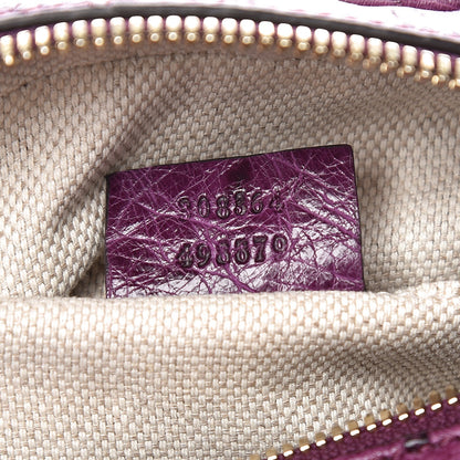 Gucci Ostrich Small Soho Disco Bag Grape Royal 7 of 9