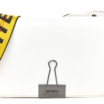 Off-White Calfskin Mini Binder Clip Bag White 8 of 15