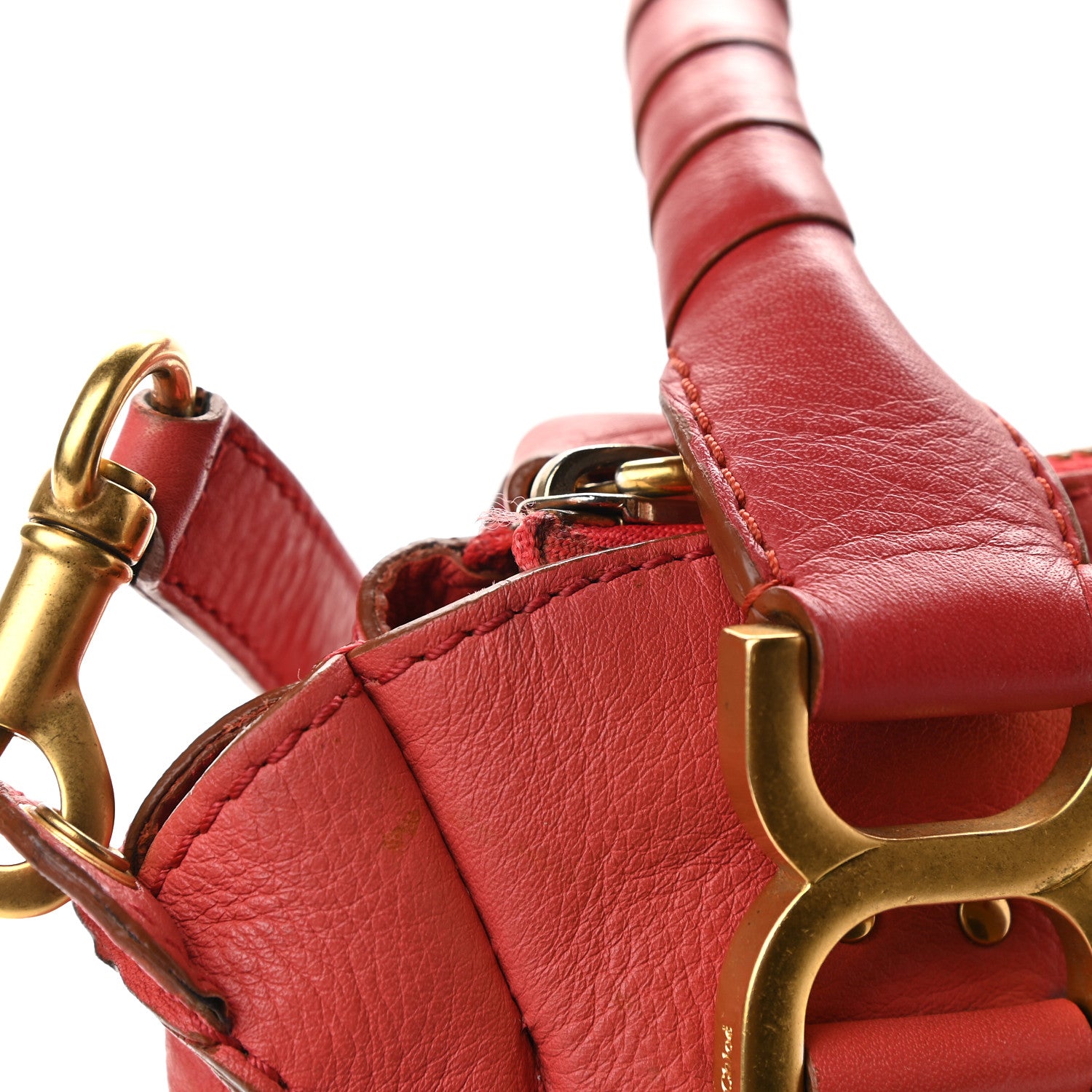 Chloe Calfskin Medium Marcie Satchel Paradise Pink 8 of 9