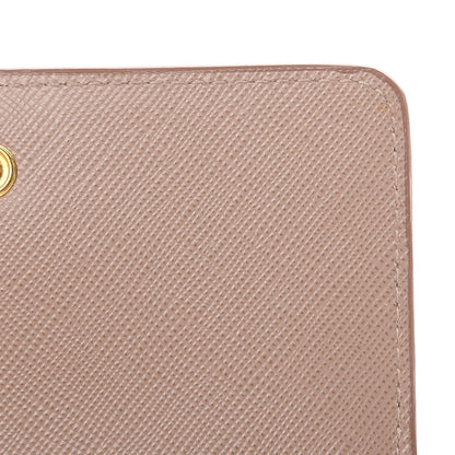 Prada Saffiano Metal Flap Card Holder Cammeo 6 of 8