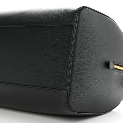 Balenciaga Grained Calfskin Medium Ville Bowling Bag Black 11 of 11