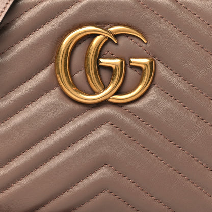 Gucci Calfskin Matelasse Small GG Marmont Chain Shoulder Bag Porcelain Rose 8 of 10