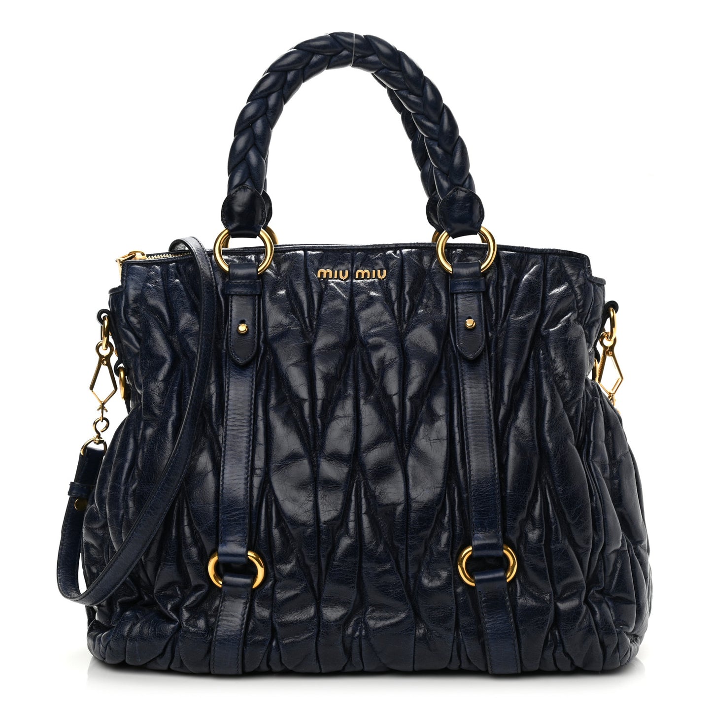 Nappa Matelasse Shopping Tote Inchiostro