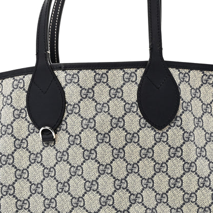 Gucci GG Supreme Monogram Denim Small Totissima Reversible Tote Beige Blue 11 of 16