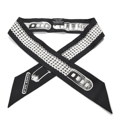 Hermes Silk Le Tresor De Medor Twilly Black White 1 of 3