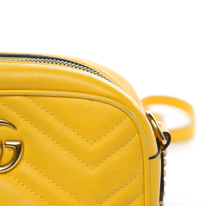 Gucci Calfskin Matelasse Mini GG Marmont Chain Shoulder Bag Stone Topaz 11 of 15