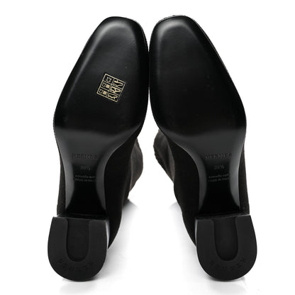 Hermes Knit Calfskin Fontaine 60 Boots 39.5 Black 5 of 9