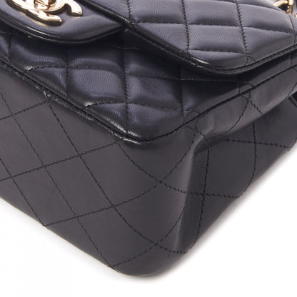 Chanel Lambskin Quilted Mini Square Flap Black 5 of 10