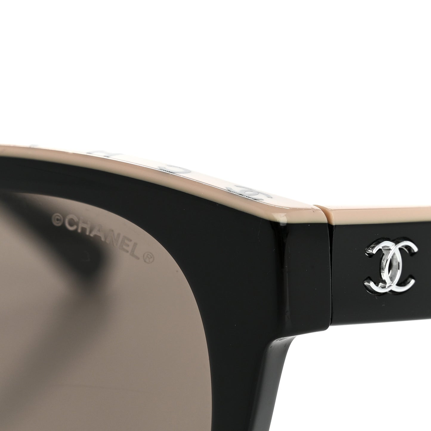 Acetate CC Butterfly Sunglasses 5414 Black Beige