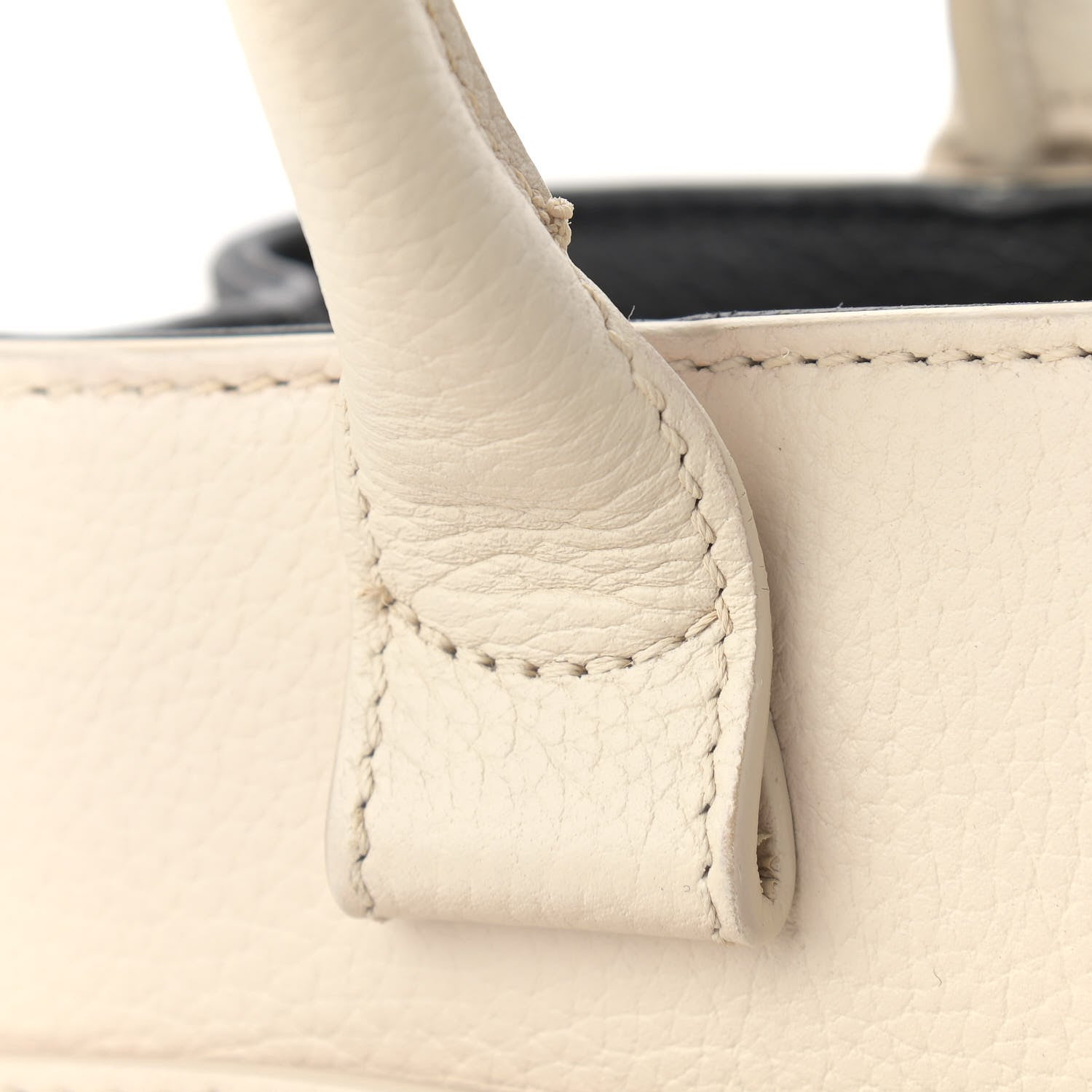 Chanel Grained Calfskin Mini Bi-Color Neo Executive Shopper Tote Beige Black 13 of 14