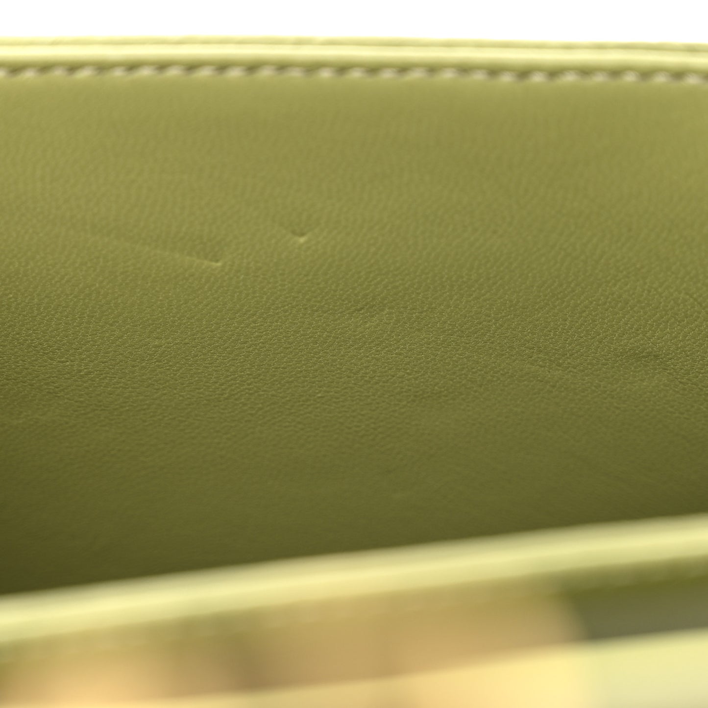 Ostrich Small Solferino Satchel Vert Olive