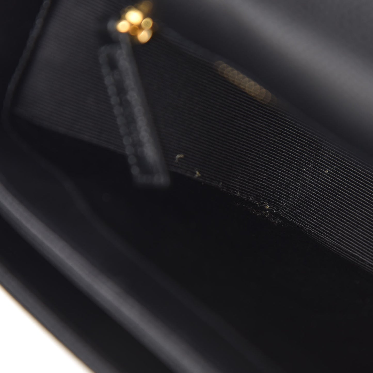 Textured Calfskin Medium Classic Monogram Universite Bag Black