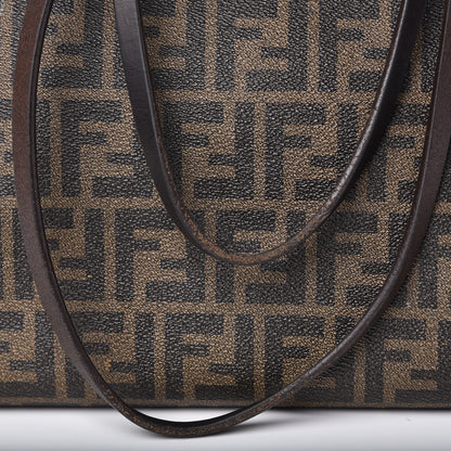 Fendi Zucca Spalmati Medium Roll Tote Tobacco Fuxia 17 of 19