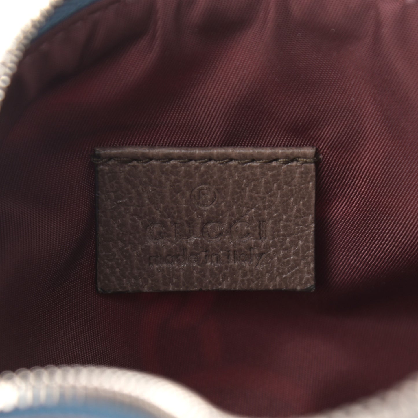 X THE NORTH FACE Econyl Nylon Textured Dollar Calfskin Linked GG Belt Bag Burgundy