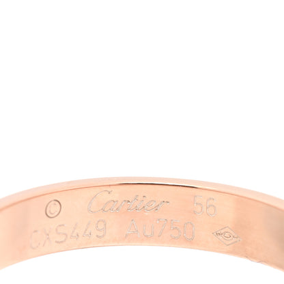 Cartier 18K Pink Gold 3.5mm LOVE Wedding Band Ring 56 7.5 4 of 4