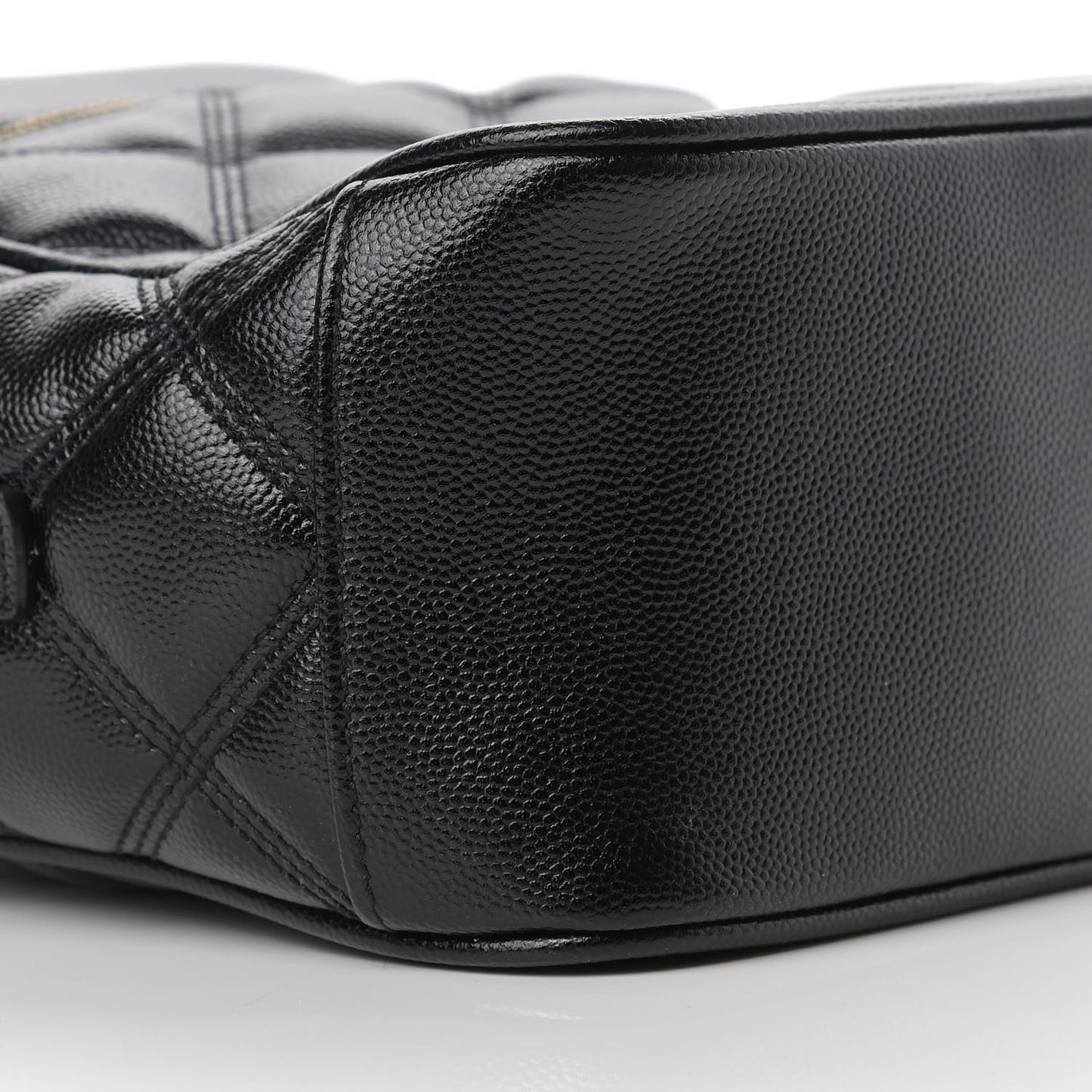 Grain de Poudre Quilted 80's Vanity Bag Black