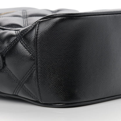 Saint Laurent Grain de Poudre Quilted 80's Vanity Bag Black 8 of 9