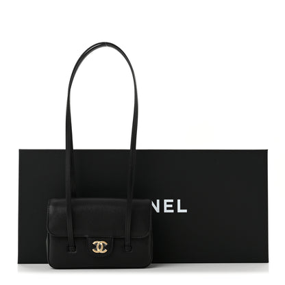 Chanel Shiny Caviar Mini Preppy Coco Shoulder Bag Black 10 of 10