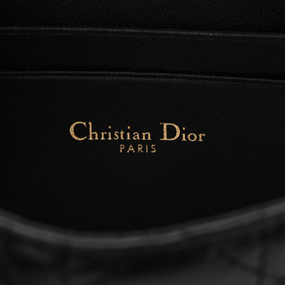 Christian Dior Lambskin Cannage Dior Talk Phone Pouch Black 6 of 11