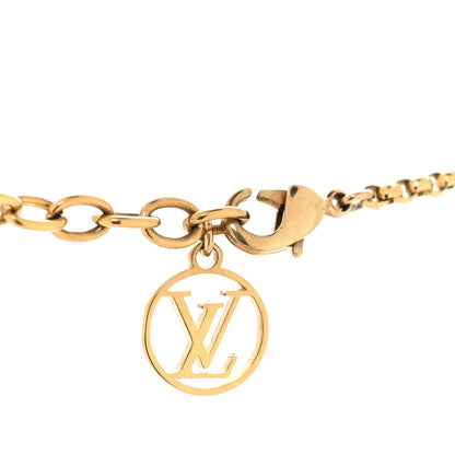 Louis Vuitton Metal Crystal Louise By Night Necklace 4 of 5