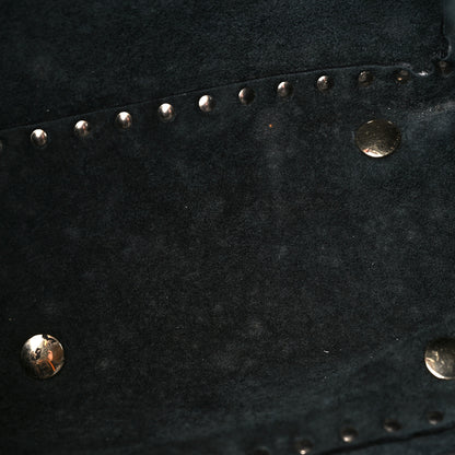 Valentino Garavani Pebbled Calfskin Medium Rockstud Tote Black 9 of 9