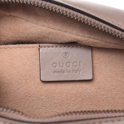 Gucci Calfskin Matelasse Small GG Marmont Chain Shoulder Bag Porcelain Rose 6 of 7
