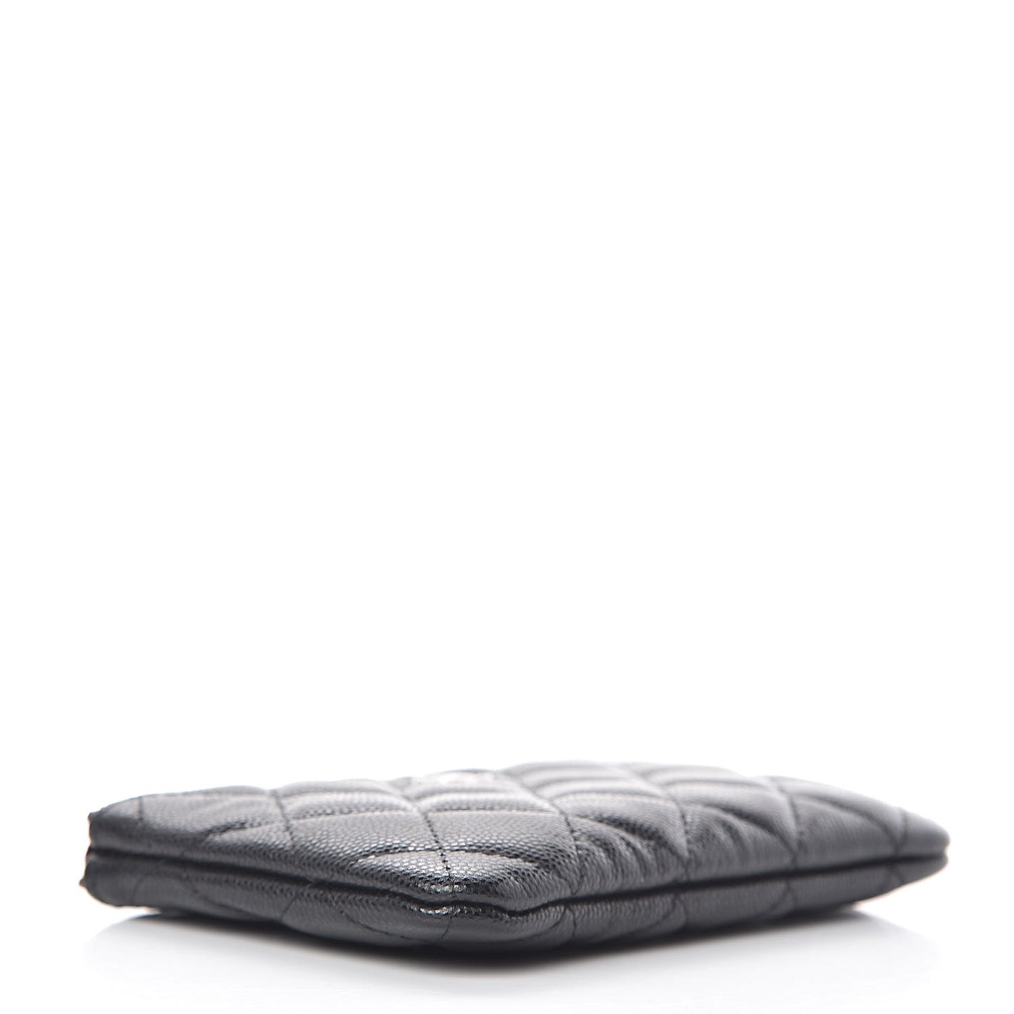 Caviar Quilted Small Cosmetic Case Black