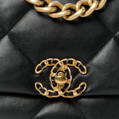 Chanel Lambskin Quilted Medium Chanel 19 Flap Black 8 of 12